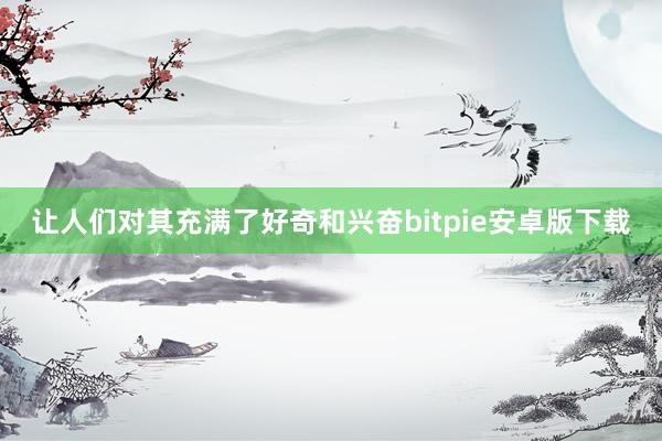 让人们对其充满了好奇和兴奋bitpie安卓版下载