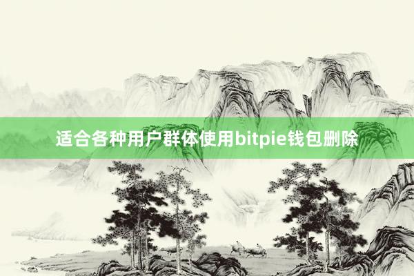 适合各种用户群体使用bitpie钱包删除