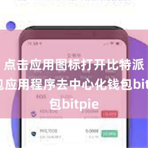 点击应用图标打开比特派钱包应用程序去中心化钱包bitpie